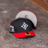 New Era Brooklyn Dodgers Jackie Robinson Grey UV (Black/Red) 59Fifty Fitted - New Era
