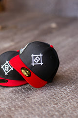 New Era Brooklyn Dodgers Jackie Robinson Grey UV (Black/Red) 59Fifty Fitted - New Era