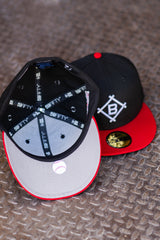 New Era Brooklyn Dodgers Jackie Robinson Grey UV (Black/Red) 59Fifty Fitted - New Era
