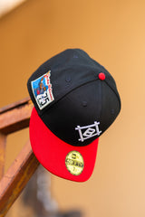 New Era Brooklyn Dodgers Jackie Robinson Grey UV (Black/Red) 59Fifty Fitted - New Era