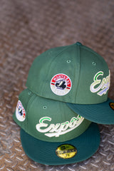 New Era Montreal Expos Grey UV (Green/Dark Green) 59Fifty Fitted - New Era