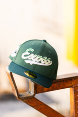 New Era Montreal Expos Grey UV (Green/Dark Green) 59Fifty Fitted - New Era