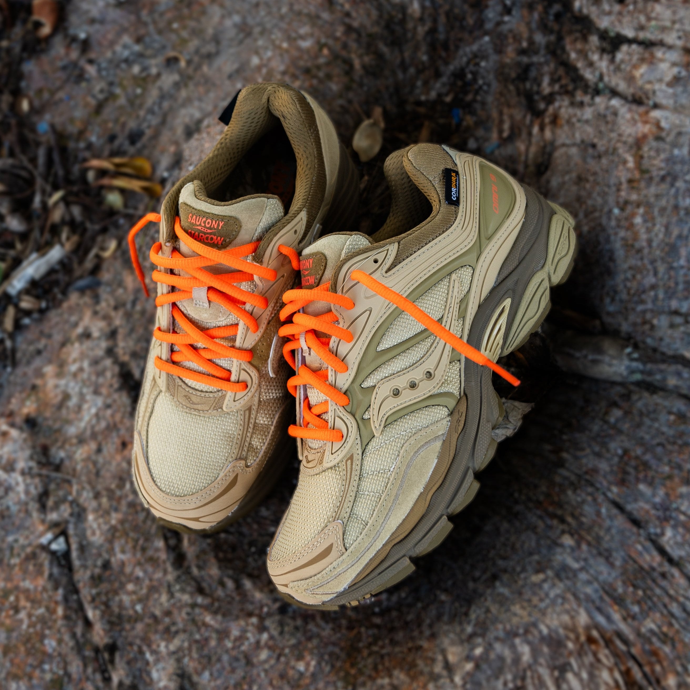 Mens Saucony x Starcow ProGrid Omni 9 (Beige/Tan) - Saucony