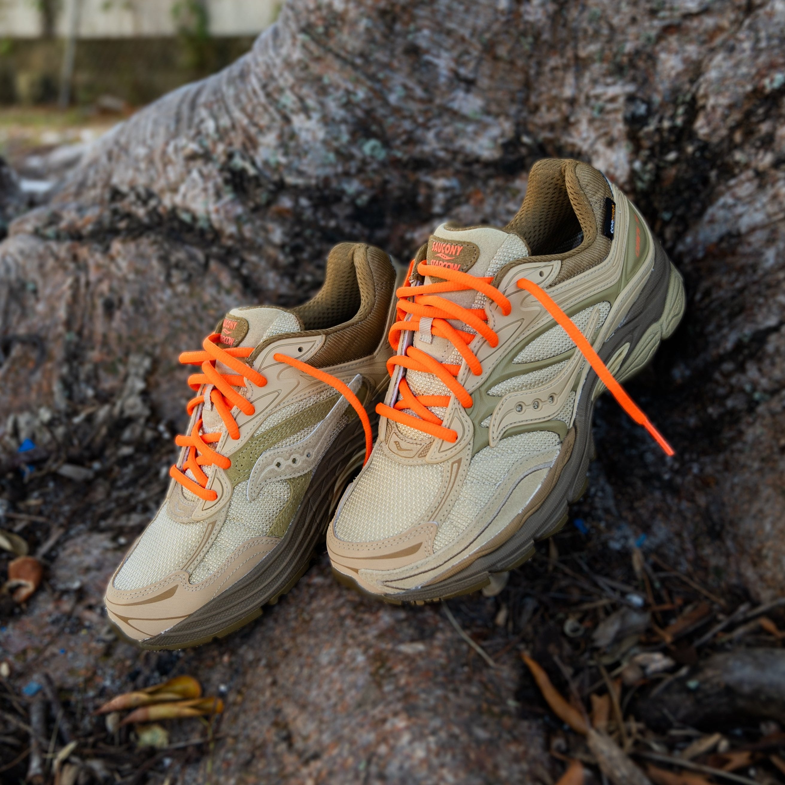 Mens Saucony x Starcow ProGrid Omni 9 (Beige/Tan) - Saucony