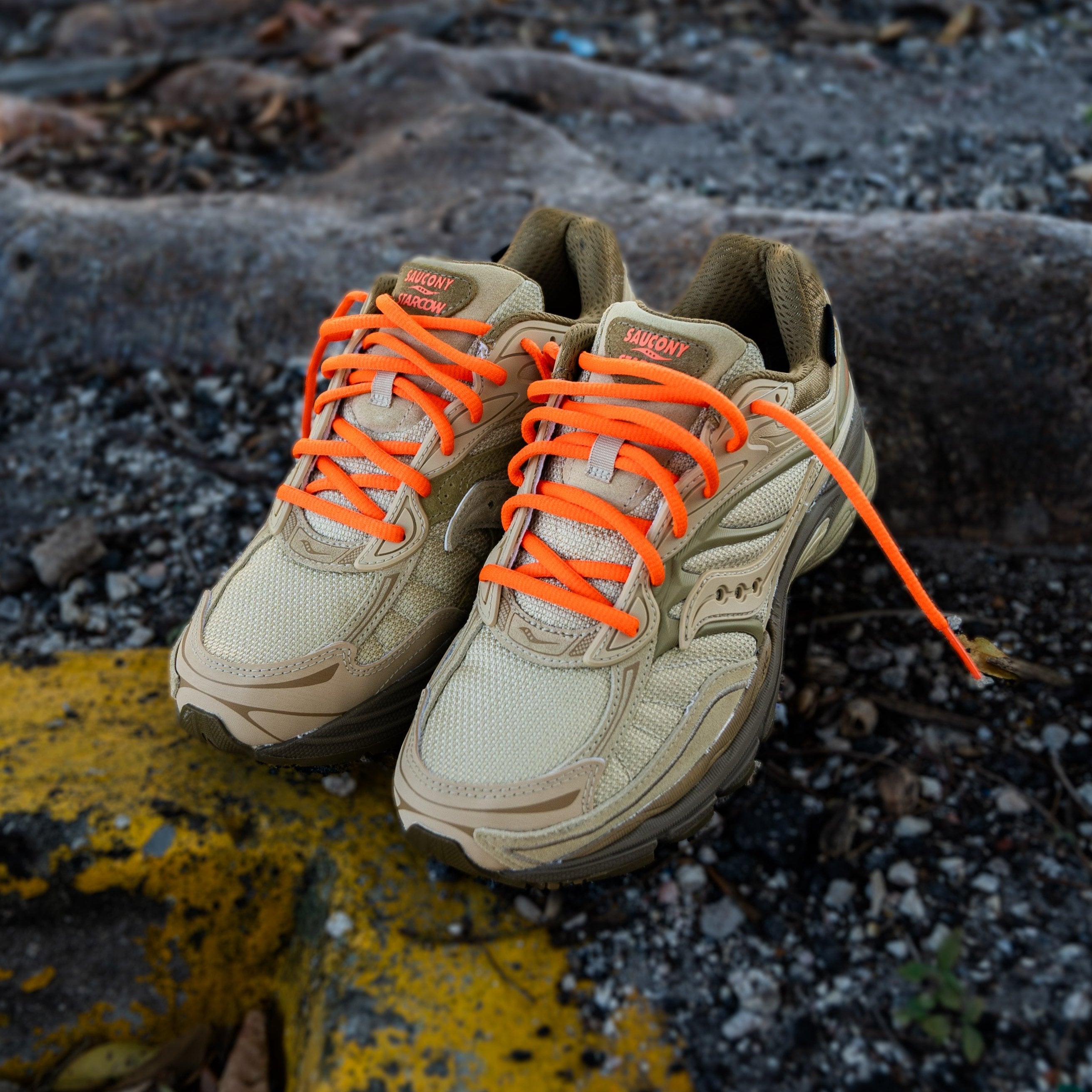 Mens Saucony x Starcow ProGrid Omni 9 (Beige/Tan) - Saucony