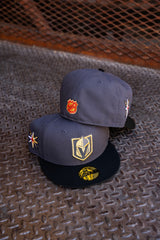 New Era Las Vegas Golden Knights Grey UV (Graphite/Black) 59Fifty Fitted - New Era