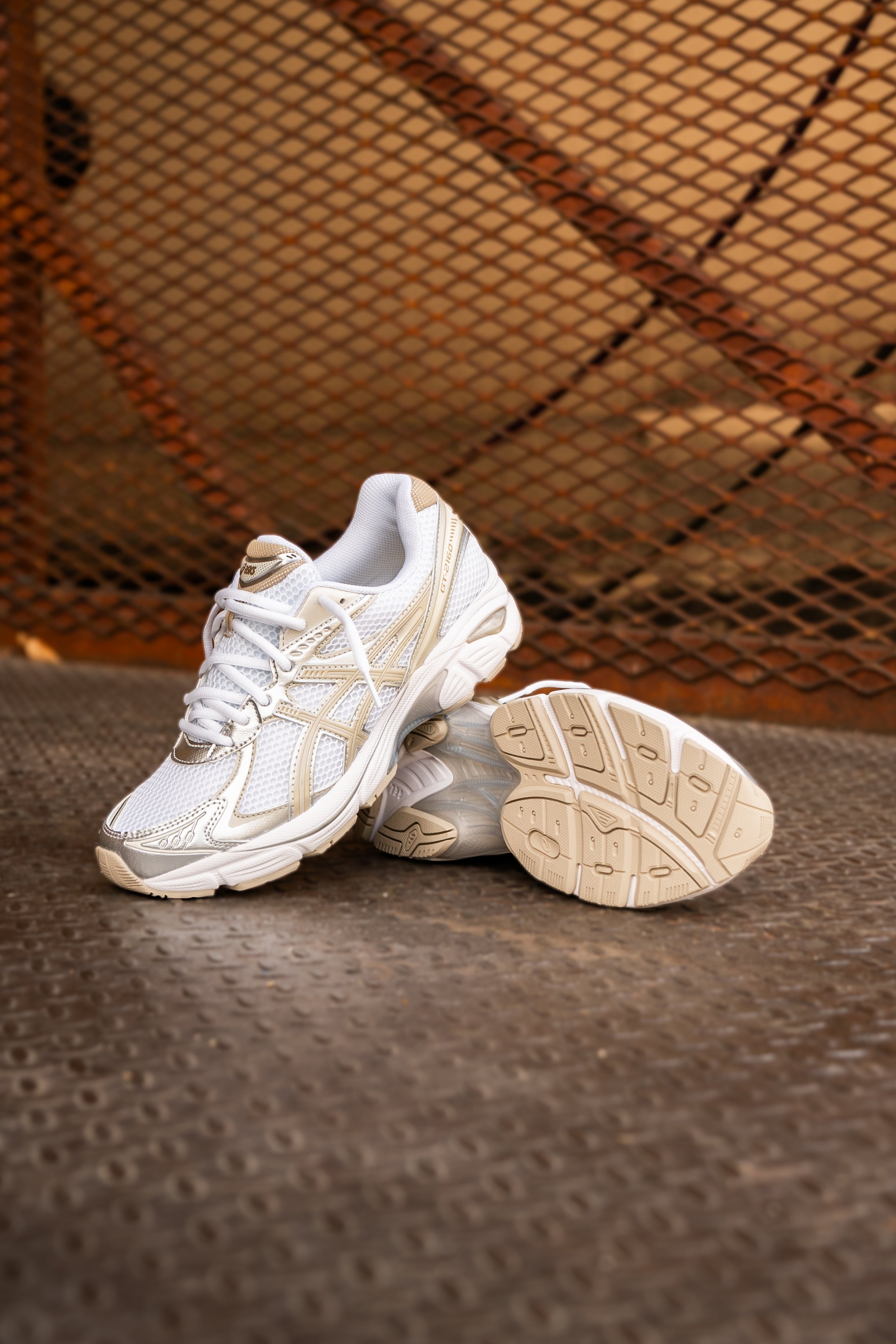Mens Asics GT-2160 (White/Putty) - Asics