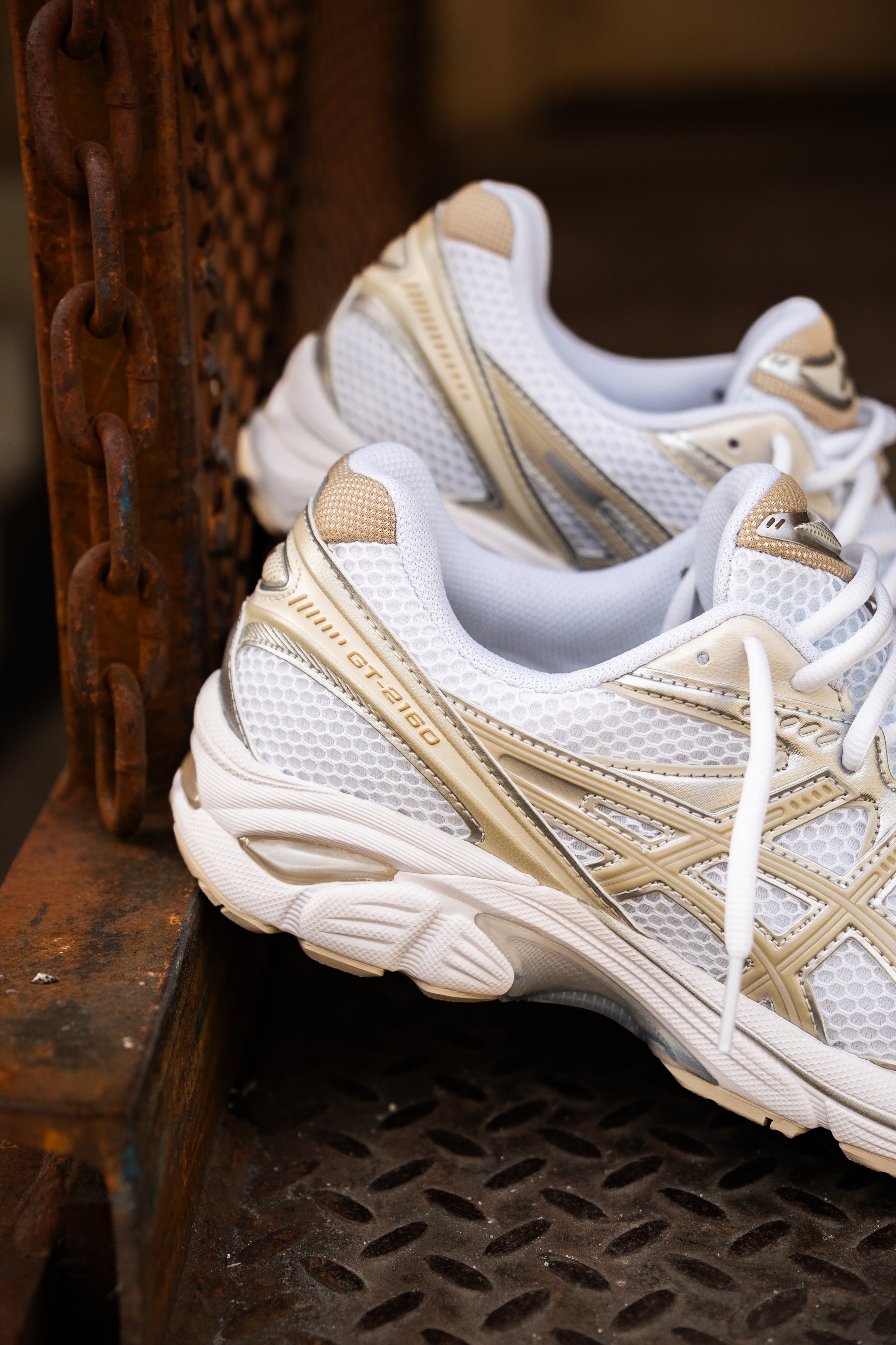 Mens Asics GT-2160 (White/Putty) - Asics
