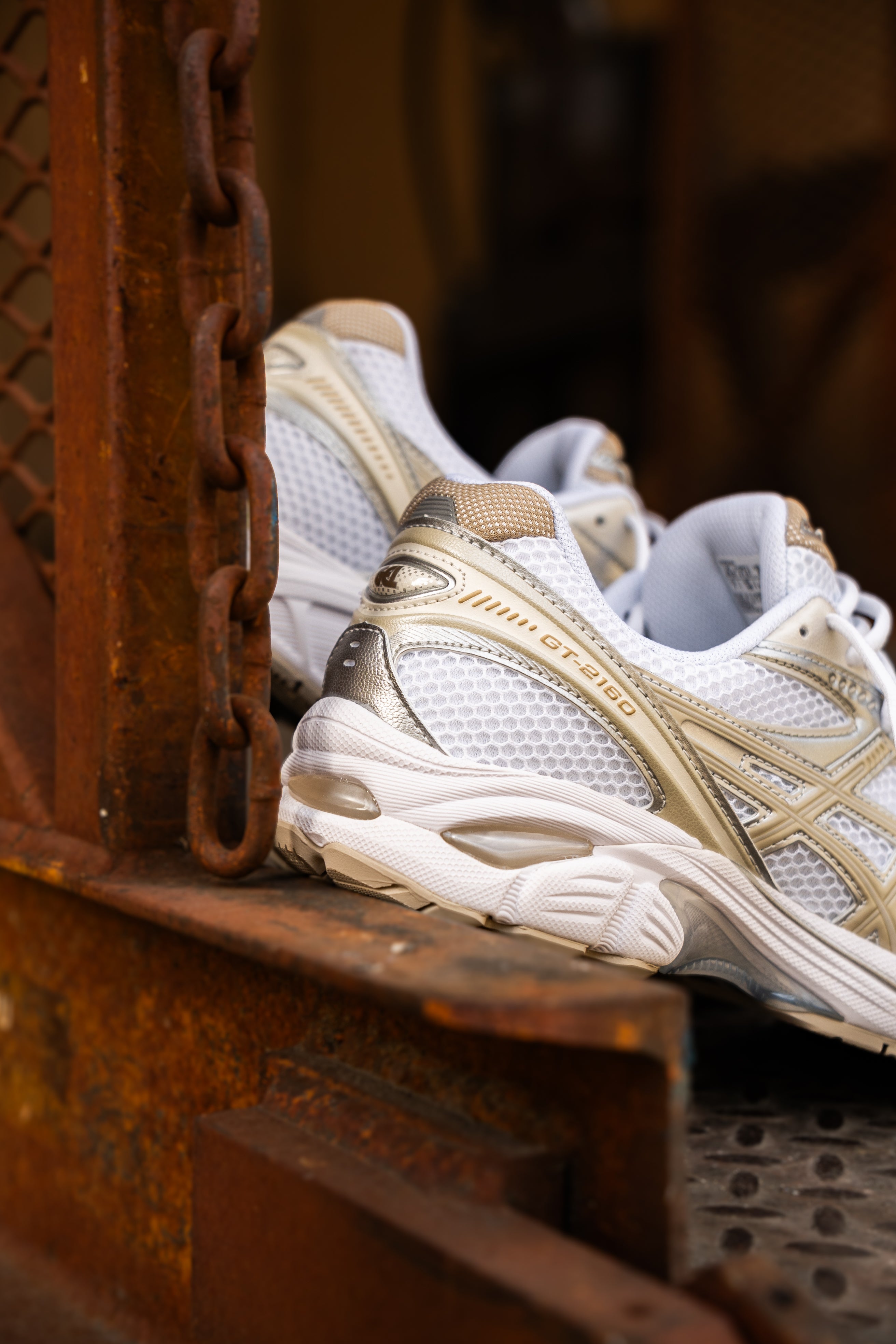 Mens Asics GT-2160 (White/Putty) - Asics