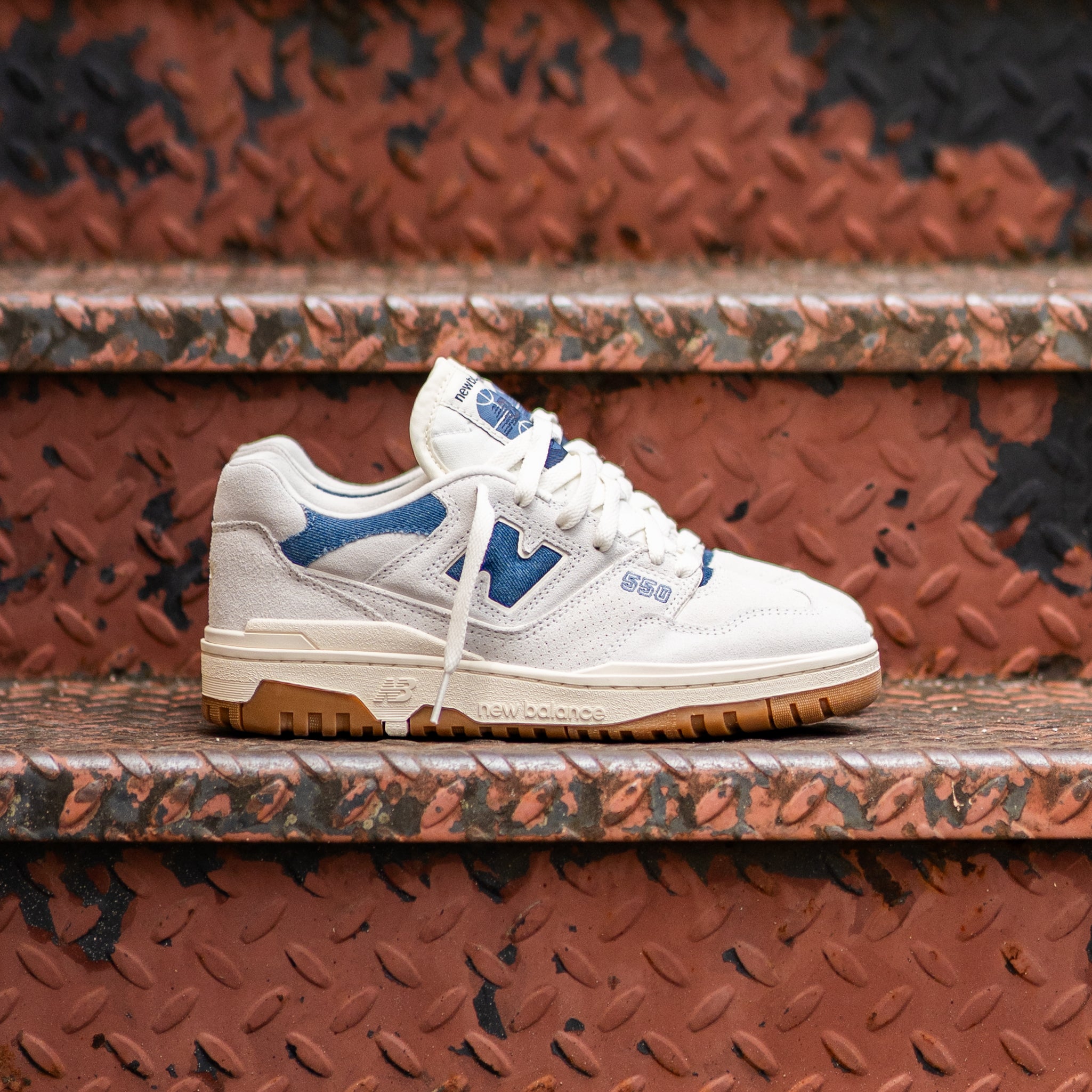 Women's New Balance 550 (Grey/Blue) - BBW550GG - New Balance