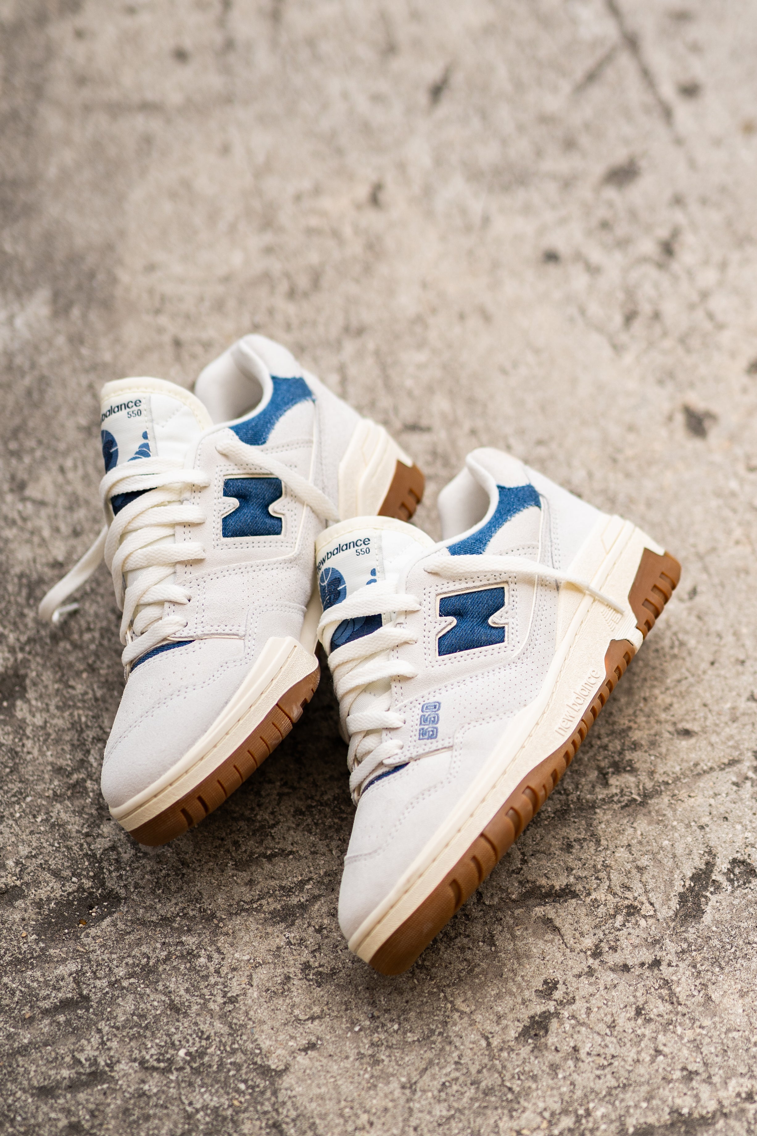 Women's New Balance 550 (Grey/Blue) - BBW550GG - New Balance