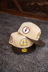 New Era Atlanta Braves 1972 ASG Grey UV (Vegas Gold/Mocha) 59Fifty Fitted - New Era