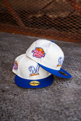 New Era Milwaukee Brewers 2002 ASG Grey UV (Off White/Royal) 59Fifty Fitted - New Era