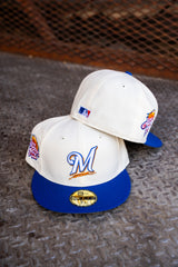 New Era Milwaukee Brewers 2002 ASG Grey UV (Off White/Royal) 59Fifty Fitted - New Era
