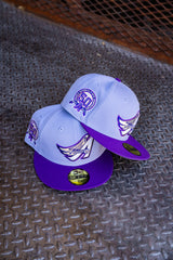 New Era Anaheim Angels 50th Anniversary Grey UV (Lavender/Purple) 59Fifty Fitted - New Era
