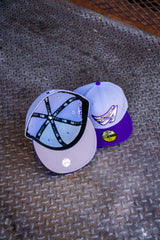 New Era Anaheim Angels 50th Anniversary Grey UV (Lavender/Purple) 59Fifty Fitted - New Era