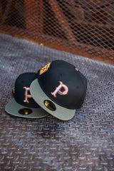 New Era Pittsburgh Pirates 1925 World Series Grey UV (Black/Olive) 59Fifty Fitted - New Era