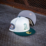 New Era Philadelphia Athletics 1911 World Series Grey UV (Off White/Dk Green) 59Fifty Fitted - New Era