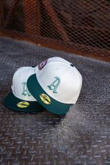New Era Philadelphia Athletics 1911 World Series Grey UV (Off White/Dk Green) 59Fifty Fitted - New Era