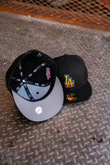 New Era Los Angeles Dodgers 40th Anniversary Grey UV (Black) 59Fifty Fitted - New Era