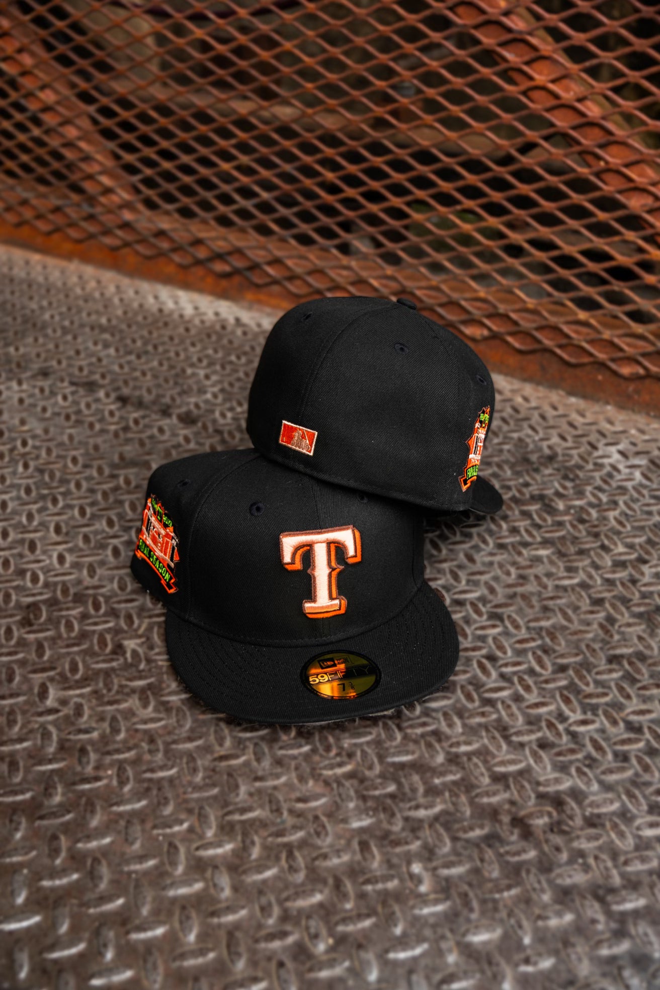 New Era Texas Rangers Final Season Grey UV (Black) 59Fifty Fitted - New Era