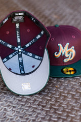 New Era Miami Dolphins Grey UV (Maroon/Dark Green) 59Fifty Fitted - New Era