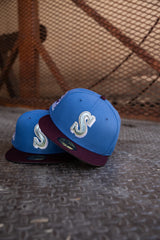 New Era Seattle Mariners 30th Anniversary Grey UV (Indigo/Maroon) 59Fifty Fitted - New Era