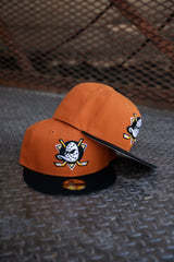 New Era Anaheim Ducks Grey UV (Fight Orange/Black) 59Fifty Fitted - New Era