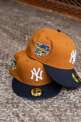 New Era New York Yankees 2000 World Series Sky UV (Peanut/Navy) 59Fifty Fitted - New Era