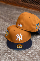 New Era New York Yankees 2000 World Series Sky UV (Peanut/Navy) 59Fifty Fitted - New Era