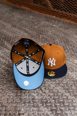 New Era New York Yankees 2000 World Series Sky UV (Peanut/Navy) 59Fifty Fitted - New Era