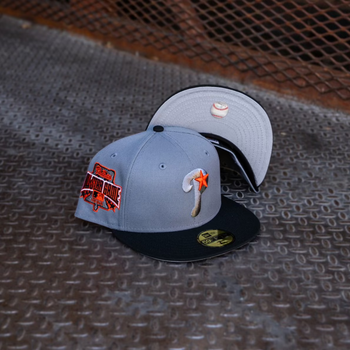 New Era Philadelphia Phillies 1996 ASG Grey UV (Graphite/Black) 59Fifty Fitted - New Era