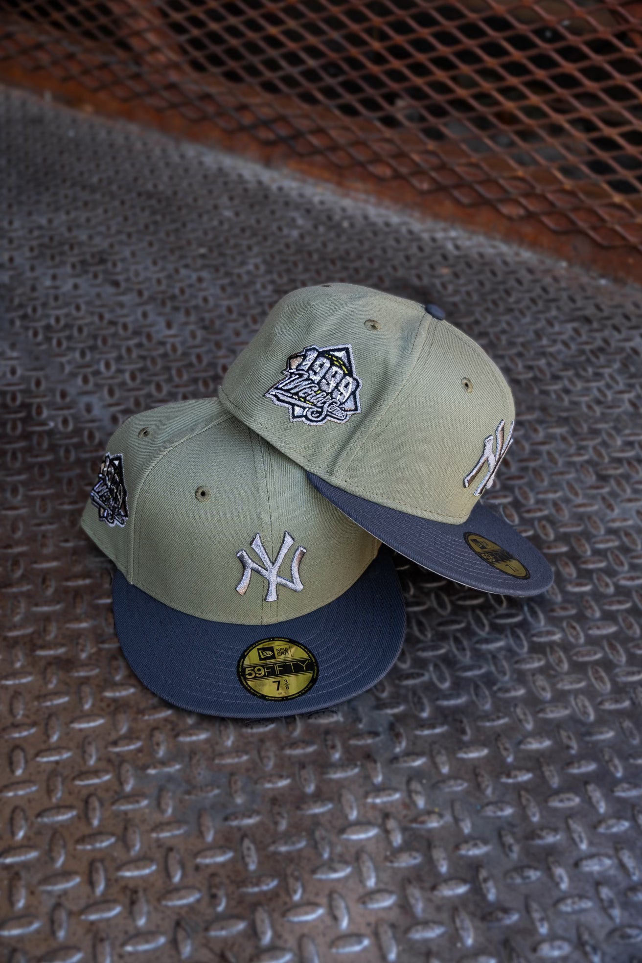 New Era New York Yankees 1999 World Series Grey UV (Olive/Graphite) 59Fifty Fitted - New Era