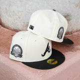 New Era Atlanta Braves 40th Anniversary Grey UV 59Fifty Fitted (Off White/Black) - New Era