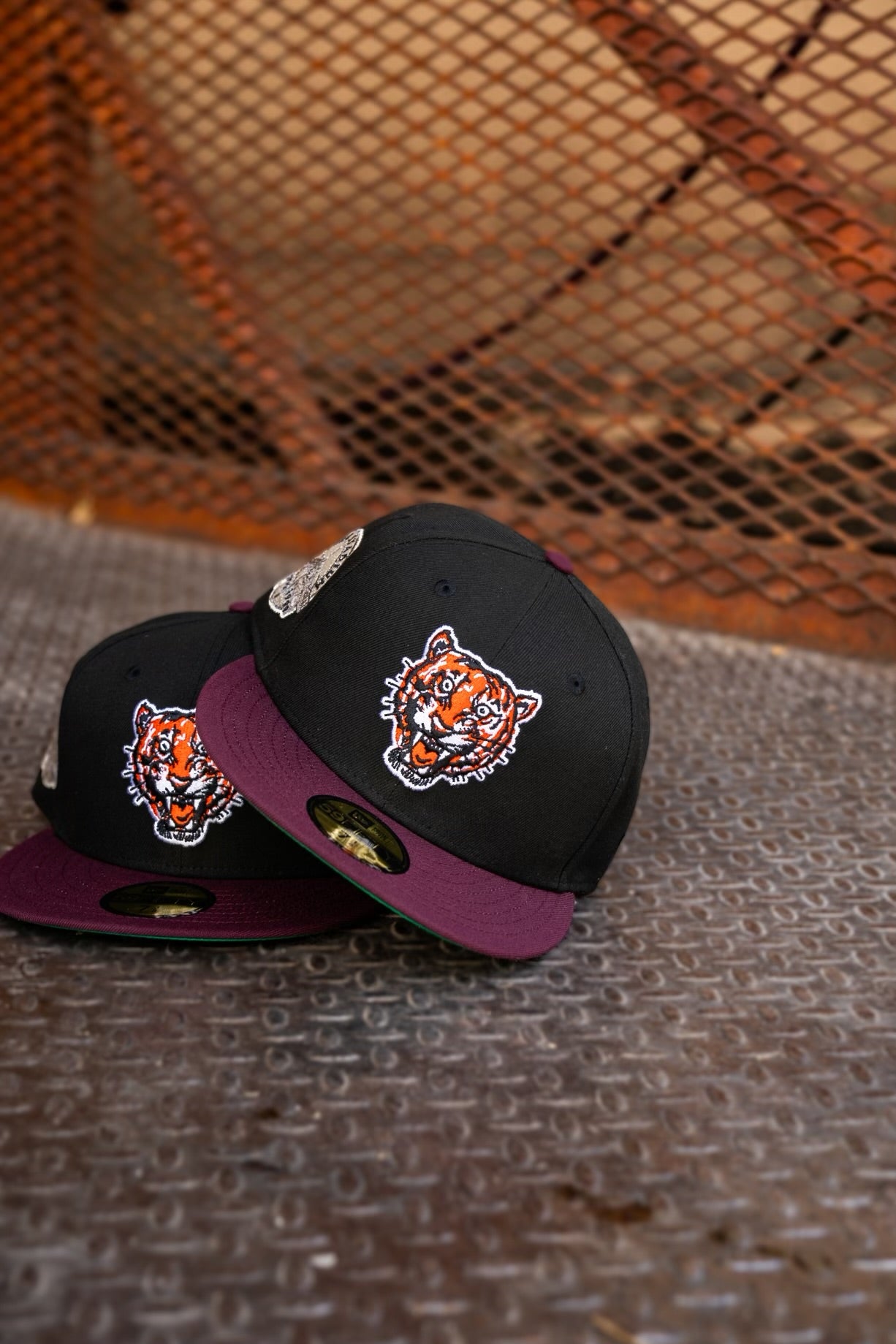 New Era Detroit Tigers Tiger Stadium Green UV (Black/Maroon) 59Fifty Fitted - New Era