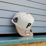 New Era Pittsburgh Pirates 1960 World Series 9FIFTY A-Frame Snapback-(Cream/Khaki) - New Era