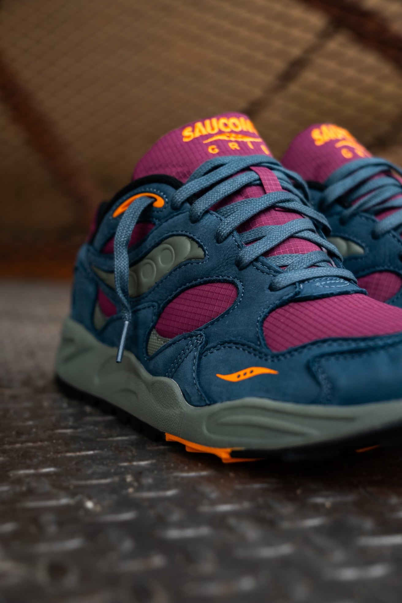Mens Saucony Grid Shadow 2 Premium (Purple/Blue) - Saucony