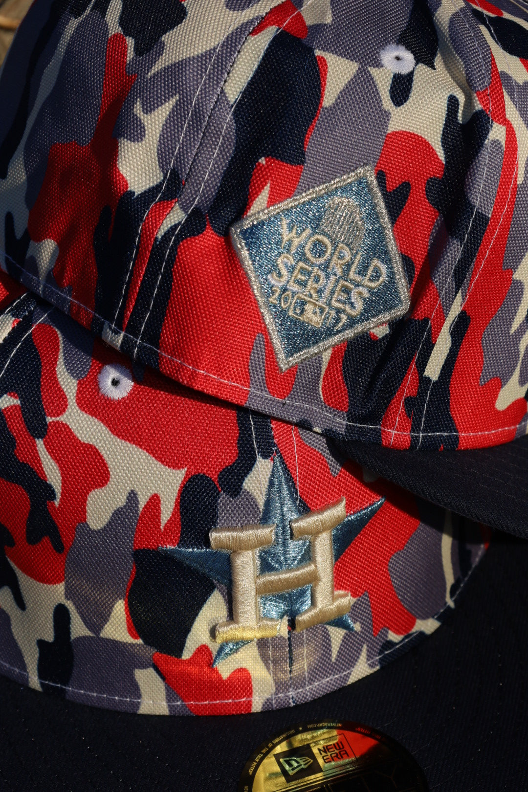 New Era Houston Astros 2017 World Series Sky UV 59Fifty Fitted (Camo/Navy) - New Era