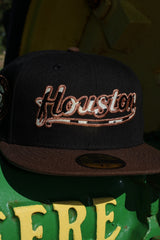 New Era Houston Astros 40th Anniversary Side Patch Grey UV 59Fifty Fitted (Black/Walnut)