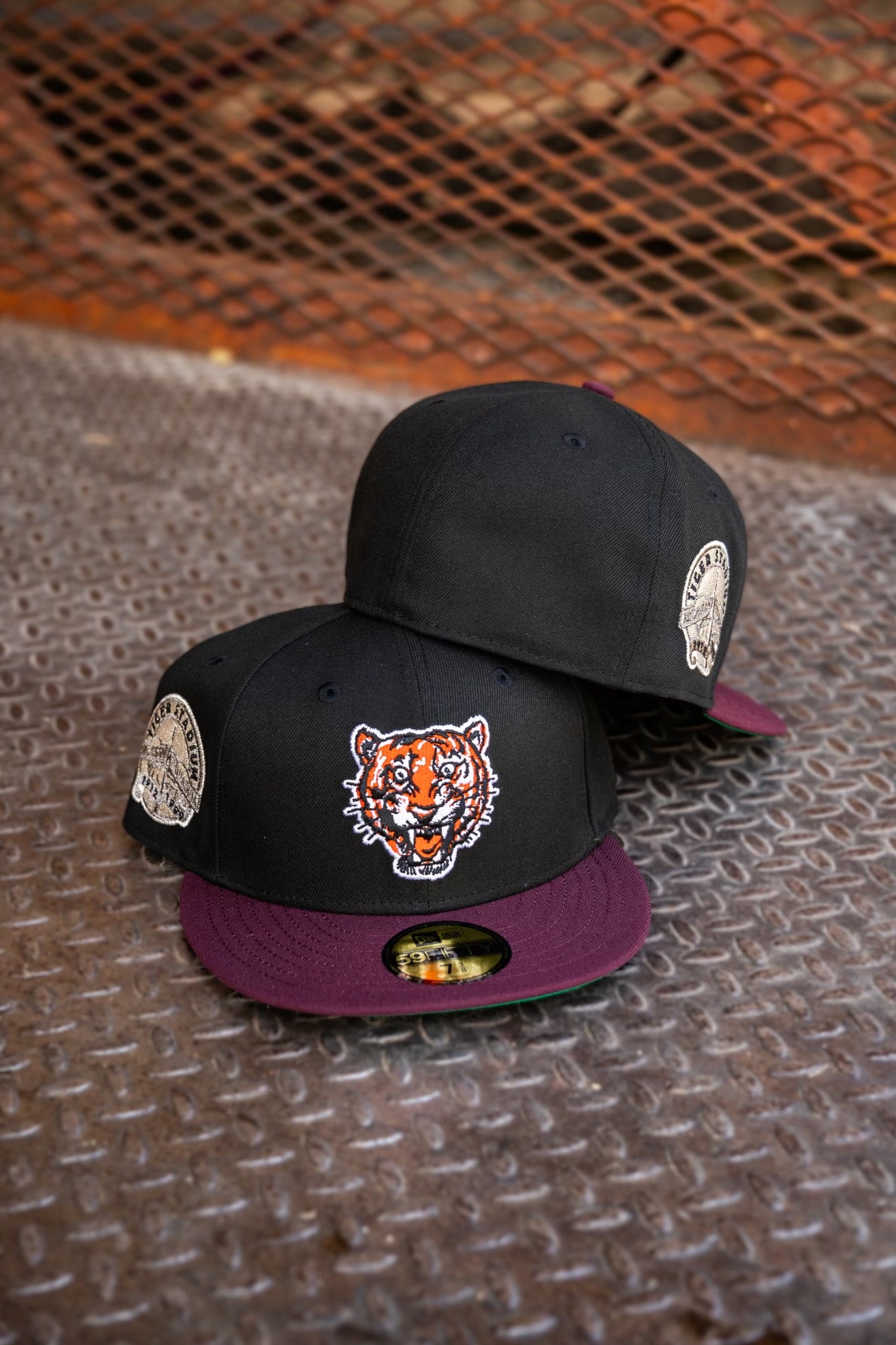 New Era Detroit Tigers Tiger Stadium Green UV (Black/Maroon) 59Fifty Fitted - New Era