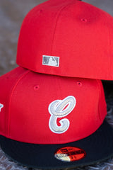 New Era Chicago White Sox Grey UV (Fire Red/Black) 59Fifty Fitted - New Era