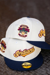 New Era Cleveland Indians Jacobs Field Green UV (Off White/Navy) 59Fifty Fitted - New Era