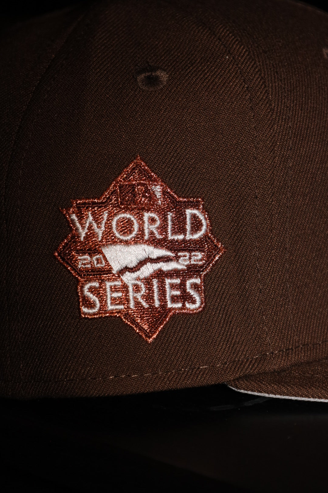 New Era Houston Astros 2022 World Series Side Patch Fitted (Walnut) - New Era