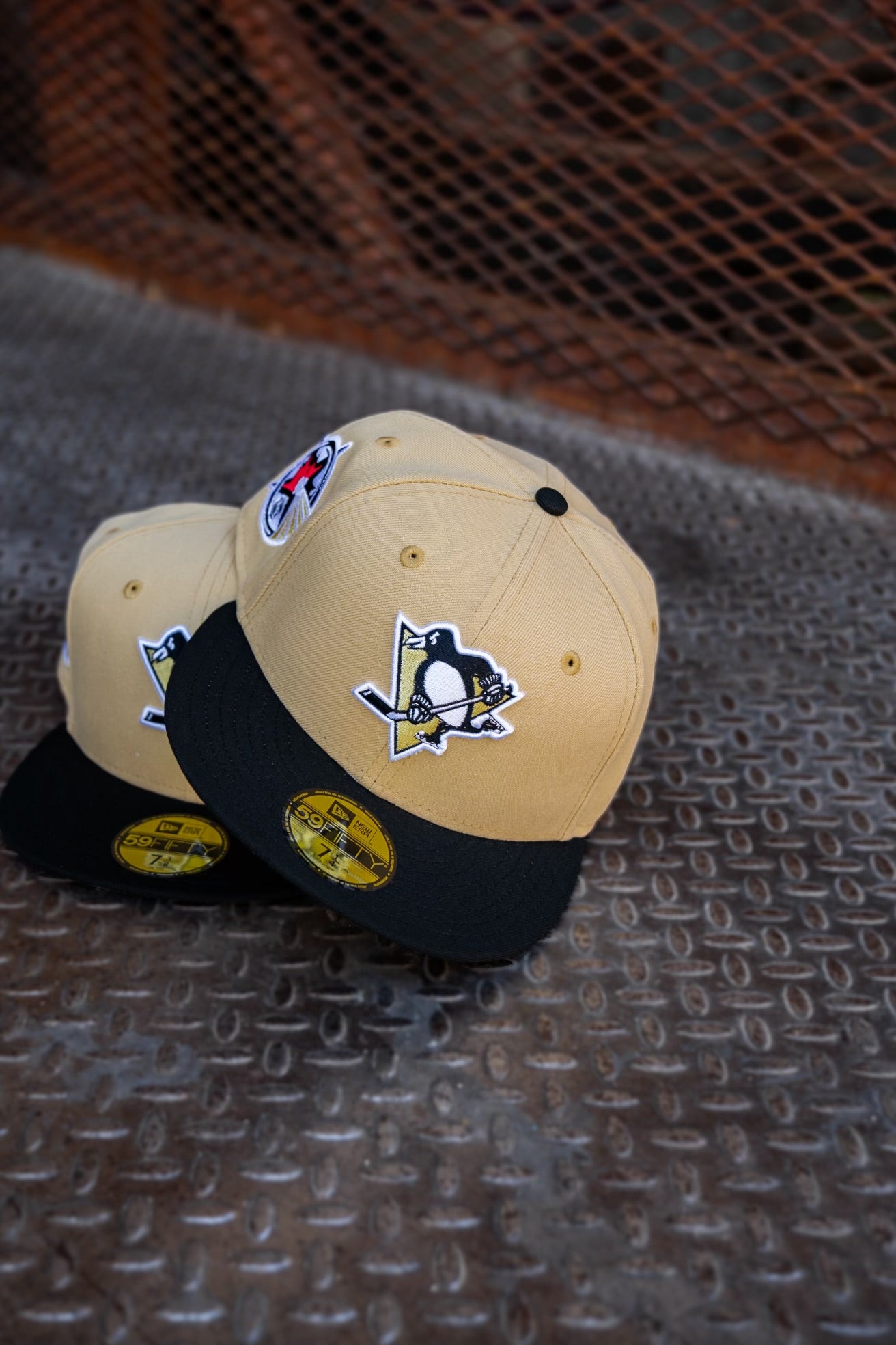 New Era Pittsburgh Penguins Maple Leafs ASG Grey UV (Vegas Gold/Black) 59Fifty Fitted - New Era