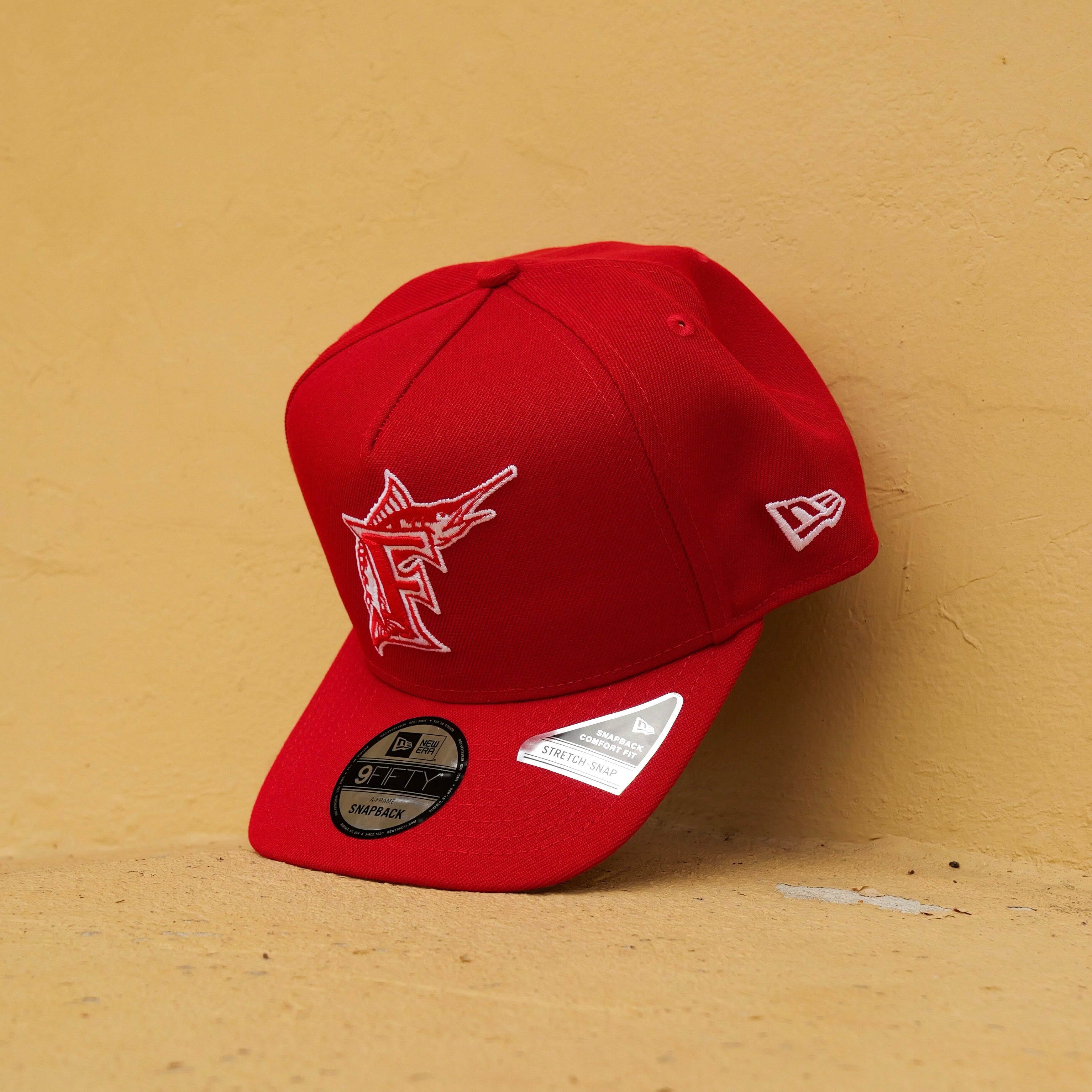 New Era Florida Marlins 2003 World Series 9FIFTY A-Frame Snapback-(Red)