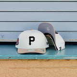 New Era Pittsburgh Pirates 1960 World Series 9FIFTY A-Frame Snapback-(Cream/Khaki) - New Era