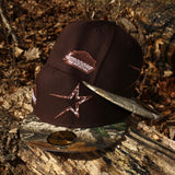 New Era Houston Astros Astrodome Side Patch Fitted (Burnt wood/Black) - New Era