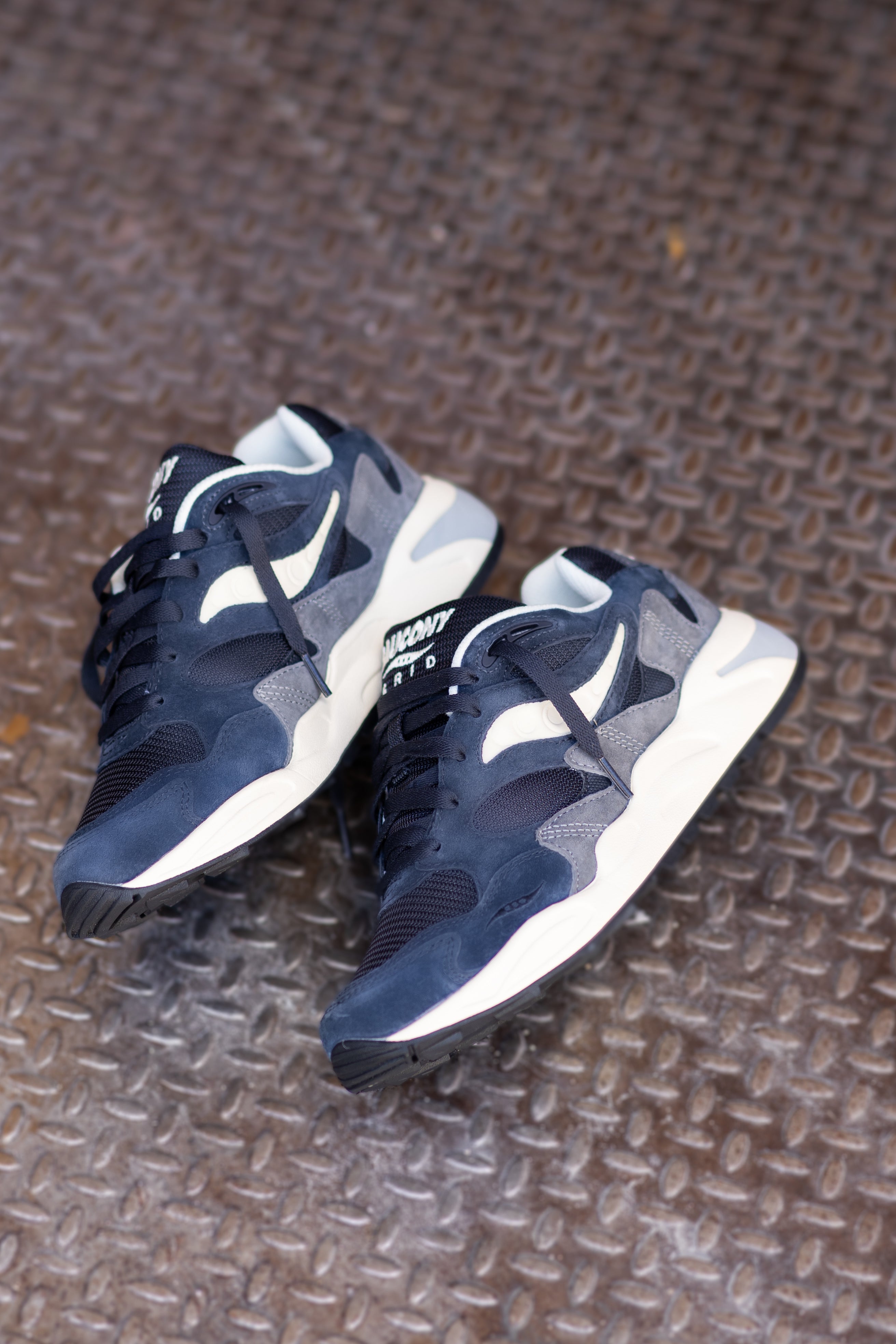 Mens Saucony Grid Shadow 2 (Navy/Cream) - Saucony