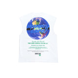 Memory Lane Inside The World Sleeveless Tee (White) - Memory Lane