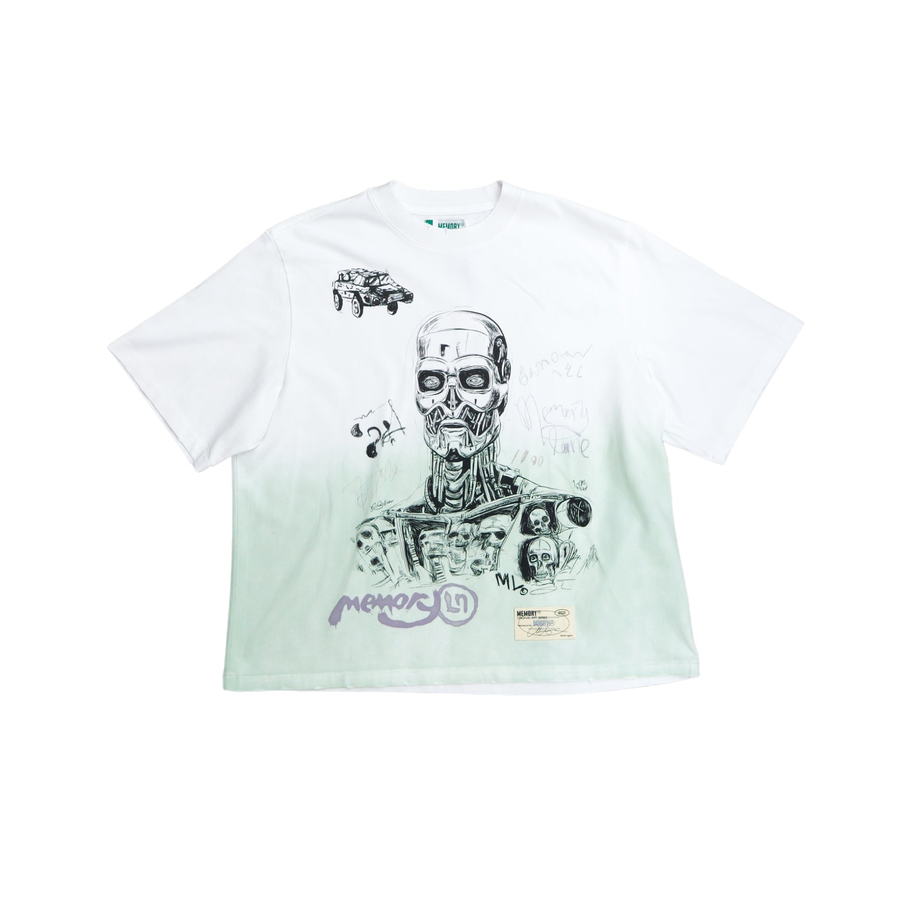 Memory Lane Aliuhs Ingrum Part 2 Crop Tee (Off White) - Memory Lane